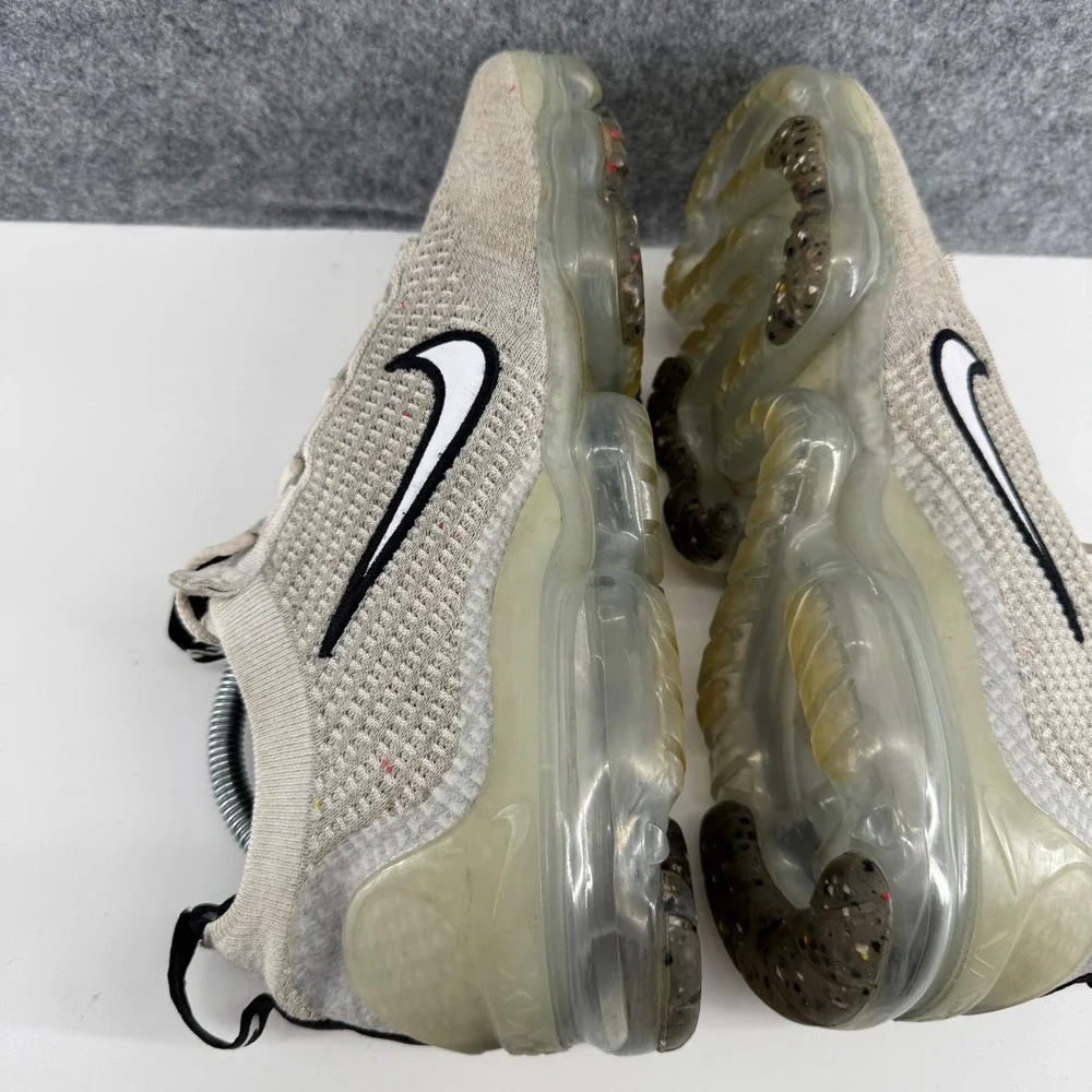 Nike Air VaporMax 2021 FK Running Shoes Mens 8 Oatmeal DH4084-100 Flyknit